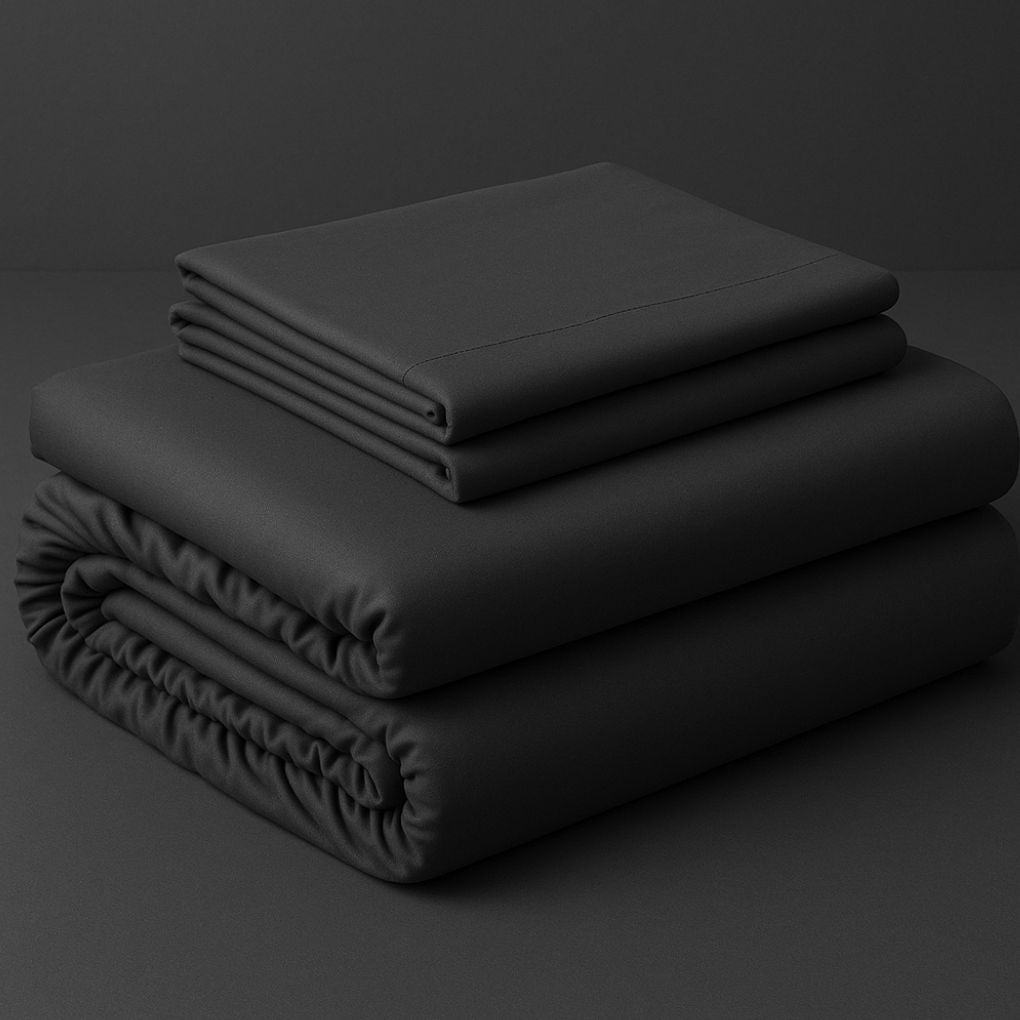 Grey Charcoal 100% Organic Cotton Bedsheet Set – Queen | Fitted, Flat & Pillowcases | Luxury Bedding Australia – Kottonk®